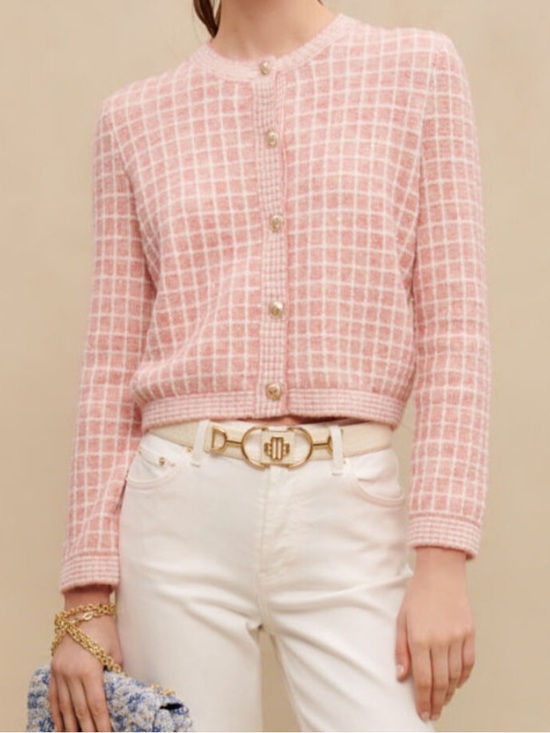 Maje Tops - Maje tweed-Knit style cardigan